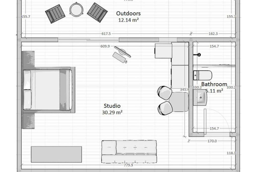 Cozy Studio Near The Beach 1Stfloor Nea Iraklitsa Exterior photo